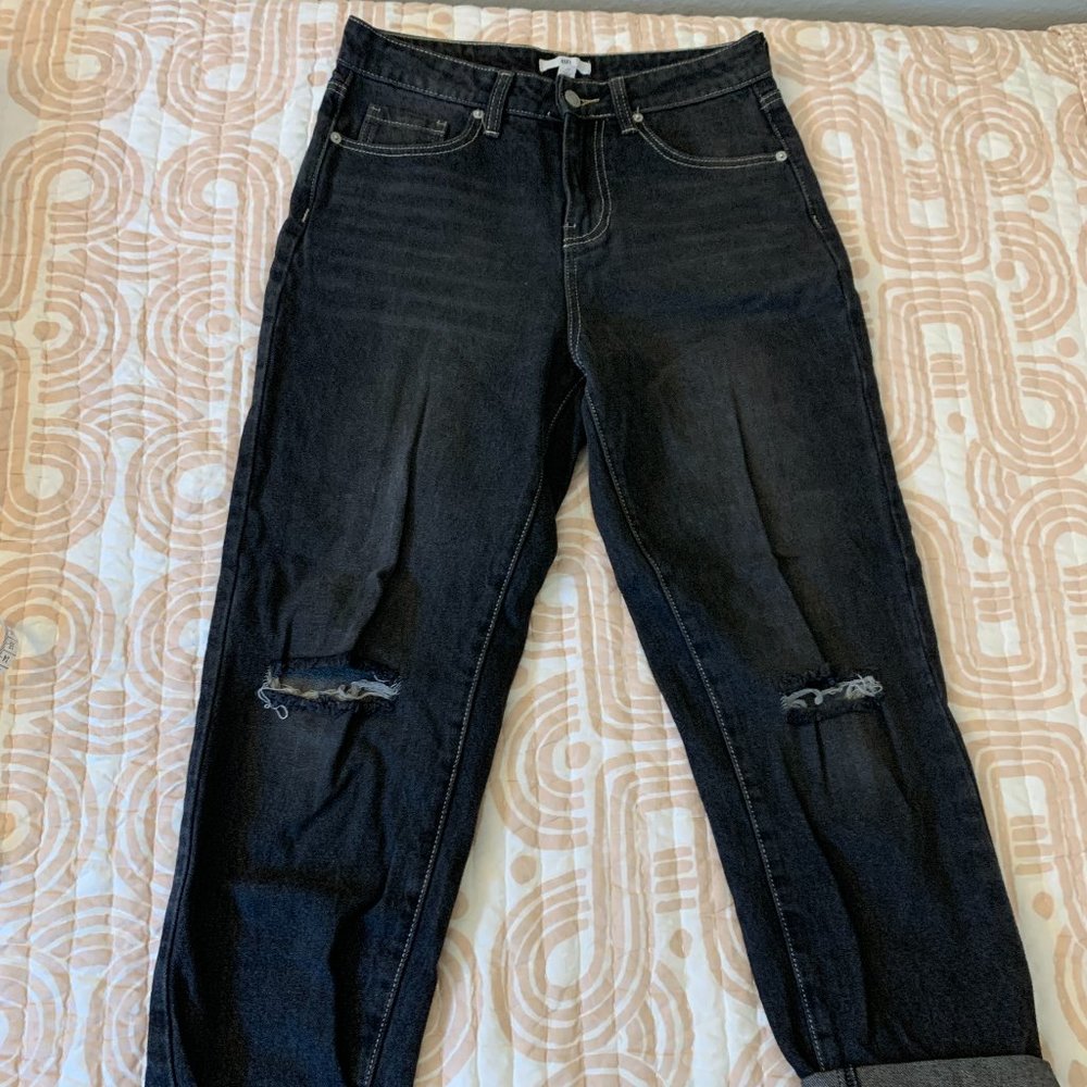 BP Boyfriend Fit Black/Dark Gray Denim Jeans 🌿